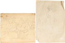 Lot of two drawings: