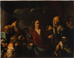 Genoese school of the 17th century - The tribute money