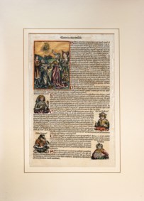 Three pages from the Schedel Hartmann's Liber Chronicarum
