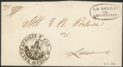 Antichi Stati Italiani - Lombardo Veneto - Bellissima lettera da Porto Valtravaglia 3.5.51