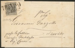 Antichi Stati Italiani - Lombardo Veneto - Lettera da Treviso per città affrancata con 10 cent (19)