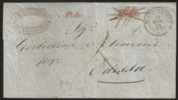 Antichi Stati Italiani - Sardegna - Destinazioni - Lettera da DIANO MARINA 21 APR.53