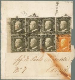 Antichi Stati Italiani - Sicilia - Grande frammento di lettera diretta a Comiso