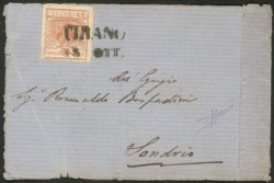 Antichi Stati Italiani - Lombardo Veneto - Eccezionale busta inviolabile da Tirano (SD - P.ti 6)