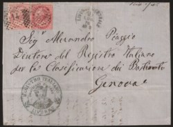 Regno - Vittorio Emanuele II - Lettera per Genova
