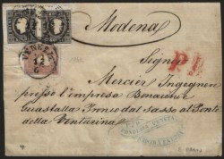 Antichi Stati Italiani - Lombardo Veneto - Lettera in tariffa da 16 soldi