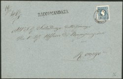 Antichi Stati Italiani - Lombardo Veneto - Bellissima busta raccomandata da Massa