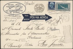 Regno - Posta Aerea e Aerogrammi - Busta della Crociera Transatlantica