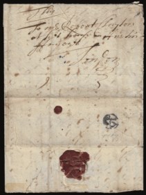 Europa e Oltremare - Gran Bretagna - 1669 - Lettera del 24 gennaio da GLOUCESTER per Londra con l'annullo bishop di arrivo a Londra JA/...