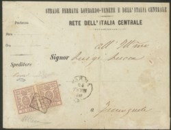 Antichi Stati Italiani - Parma - Coppia del 25 cent bruno lilla (10)