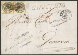 Antichi Stati Italiani - Governo Provvisorio delle Romagne - Fresca lettera da Comacchio 19.8.59