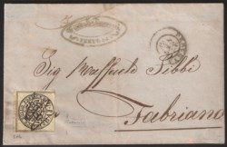 Antichi Stati Italiani - Stato pontificio - Lettera da PERUGIA 22 SET.58