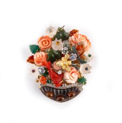Santagostino, pendant brooch, Bouquet collection, 1990s