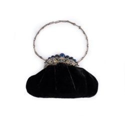 Buccellati, silver and lapislazuli evening bag, ca. 1930