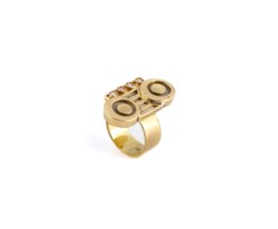 Alberto Giorgi, gold ring with diamonds