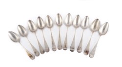 Silver table cutlery set, Italy, 20th century