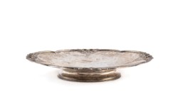 Mappin & Webb, silver cake stand, England, 20th century