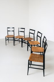 Six Superleggera chairs mod. 699