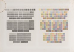 All one two three and four part combinations of lines in four directions and in four colors