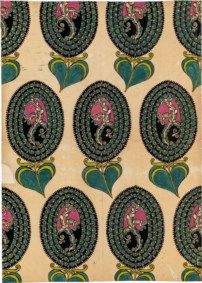 Studio di pattern a fiori in nuclei ovoidali