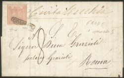 Antichi Stati Italiani - Napoli - Frode postale - Modulo affrancato con esemplare del 1 grana (3)