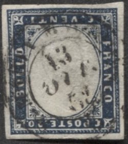 Antichi Stati Italiani - Sardegna - 20 cent (15Ab)