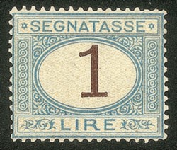 Regno - Segnatasse - 1870 - 1 lira segnatasse (11)