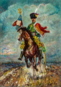 Il porta aquila dei cacciatori della guardia