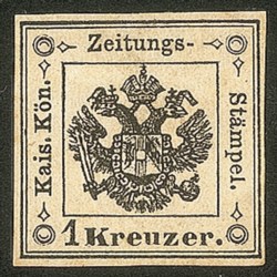 Antichi Stati Italiani - Lombardo Veneto - 1858 - Segnatasse per giornali 1 kreuzer nero (2)
