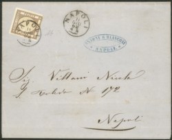 Antichi Stati Italiani - Napoli - Circolare a stampa da Napoli 11.6.62 per città