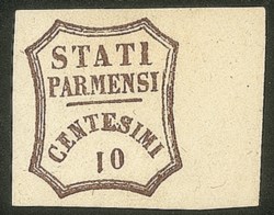 Antichi Stati Italiani - Parma - 1859 - 10 cent bruno (14b)