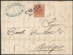 Antichi Stati Italiani - Lombardo Veneto - Annullamenti  - Carate (P.ti 13)