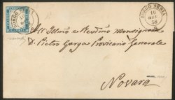 Antichi Stati Italiani - Sardegna - Annullamenti - Borgo Sesia (P.ti 5)