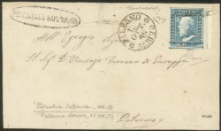 Antichi Stati Italiani - Sicilia - Splendido esemplare del 2 grana azzurro chiaro (6g)