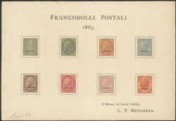 Regno - Vittorio Emanuele II - 1863 - Fresco foglietto Menabrea