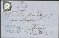 Regno - Vittorio Emanuele II - Splendido 15 cent azzurro vivo (11)