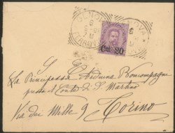 Regno - Umberto I - Busta da Genova 6.9.91