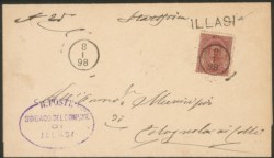 Regno - Umberto I - Stampato recante 10 cent (60)