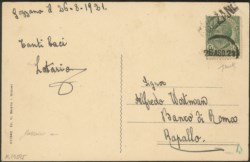 Regno - Vittorio Emanuele III - Cartolina affrancata con 5 cent (81)