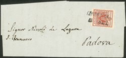 Antichi Stati Italiani - Lombardo Veneto - Annullamenti  - Lendinara (stampatello dritto - P.ti 6)