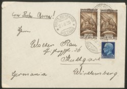 Regno - Vittorio Emanuele III - Milizia 4° emissione due 50 + 50 cent Posta Aerea (89)