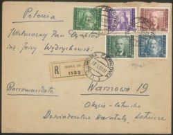 Regno - Vittorio Emanuele III - Raccomandata affrancata con valori Posta Aerea della serie Impero (111 + 113/116)