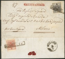 Antichi Stati Italiani - Lombardo Veneto - Annullamenti  - Milano (R53 - P.ti 12)