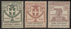 Regno - Vittorio Emanuele III - Servizi - 1924 - Parastatali - Cassa Nazionale Assicuraz. Sociali (24/29)