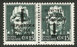 Repubblica Sociale - Saggi - 1944 - Saggi - 15 cent (P26b)
