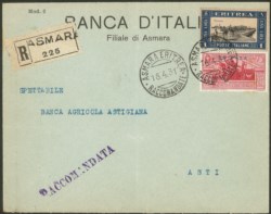 Colonie - Eritrea - Soggetti Africani 1 lira (161) + Virgilio 75 cent (184)