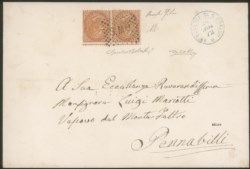 San Marino - Preocursori - Precursori - Busta annullata S. Mno (losanghe nero) del 26.11.72