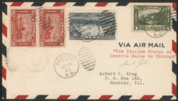 Europa e Oltremare - Canada - Crociera Aerea del Decennale - Volo di andata (Longhi 2937)