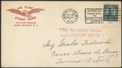 Europa e Oltremare - Stati Uniti - Aerogramma affrancato con 5 cent Roosevelt (Scott 557)