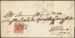 Antichi Stati Italiani - Lombardo Veneto - Annullamenti  - St. Angelo (stampatello dritto - P.ti 13)